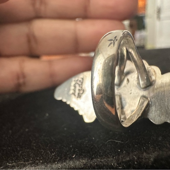 Native American Turquoise and Sterling Silver Ring - Picture 7 of 7